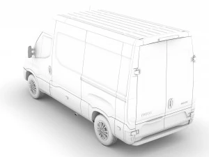 iveco daily van l2h2 2020 3D Model