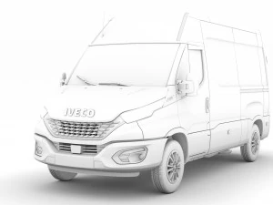 iveco daily van l2h2 2020 3D Model