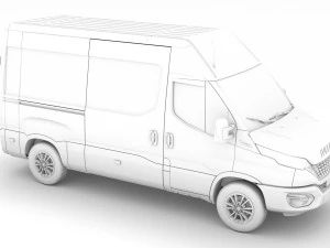 iveco daily van l2h2 2020 3D Model