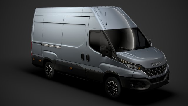 iveco daily van l3h3 2020 3D 模型 .c4d .max .obj .3ds .fbx .stl .blend