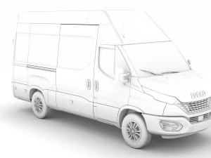 iveco daily van l3h3 2020 3D Model