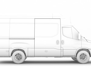 iveco daily van l3h3 2020 3D 模型