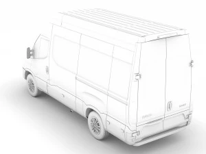 iveco daily van l3h3 2020 3D Model