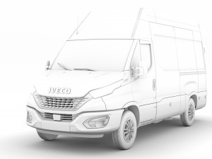 iveco daily van l3h3 2020 3D 模型