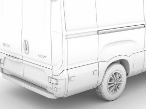 iveco daily van l3h3 2020 3D 模型