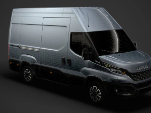 iveco daily van l3h3 2020 3D Model
