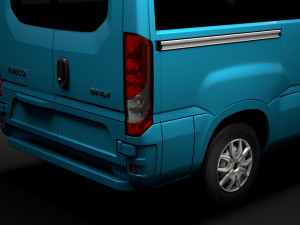 iveco daily window van l1h1 2020 Modello 3D