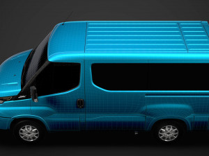iveco daily window van l1h1 2020 Modello 3D