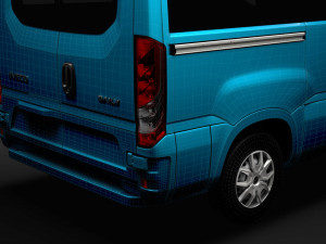 iveco daily window van l1h1 2020 Modello 3D
