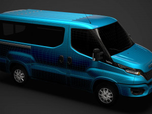 iveco daily window van l1h1 2020 Modello 3D