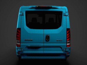 iveco daily window van l1h1 2020 Modello 3D