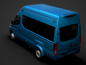iveco daily blue power minibus l3h3 2020 3D Model
