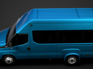 iveco daily blue power minibus l3h3 2020 3D Model