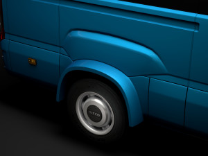 iveco daily blue power minibus l3h3 2020 3D Model
