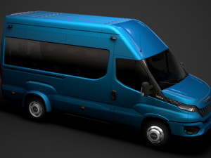 iveco daily blue power minibus l3h3 2020 3D Model