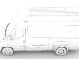 iveco daily blue power minibus l3h3 2020 3D Model