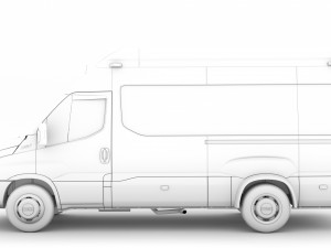 iveco daily blue power minibus l3h3 2020 3D Model
