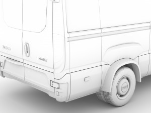 iveco daily blue power minibus l3h3 2020 3D Model