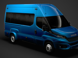 iveco daily blue power minibus l3h3 2020 3D Model