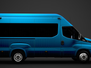 iveco daily blue power minibus l3h3 2020 3D Model