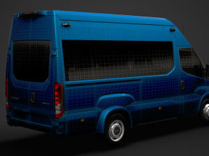 iveco daily blue power minibus l3h3 2020 3D Model
