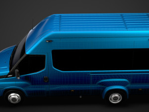 iveco daily blue power minibus l3h3 2020 3D Model