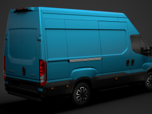 iveco daily blue power van l3h3 2020 3D Модель