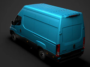 iveco daily blue power van l3h3 2020 3D Model