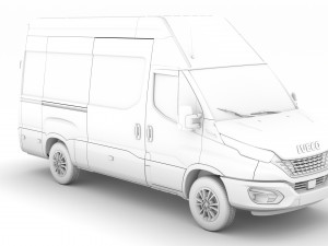 iveco daily blue power van l3h3 2020 3D Модель