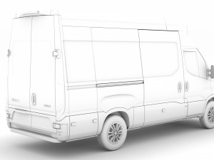 iveco daily blue power van l3h3 2020 3D Модель