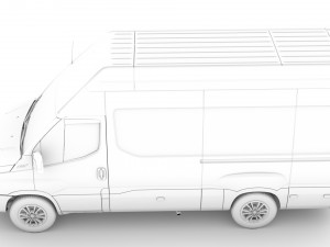 iveco daily blue power van l3h3 2020 3D Модель