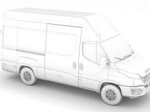 iveco daily blue power van l3h3 2020 3D Модель