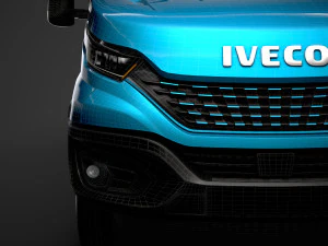 iveco daily blue power van l3h3 2020 3D Model