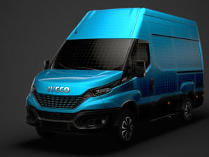 iveco daily blue power van l3h3 2020 3D Модель