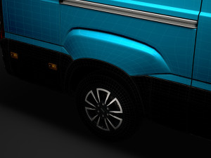 iveco daily blue power van l3h3 2020 3D Модель