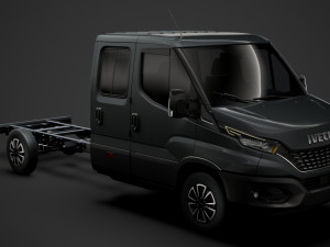 iveco daily crew cab l4 chassis 2020 3D Model