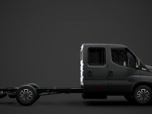 iveco daily crew cab l4 chassis 2020 Modello 3D
