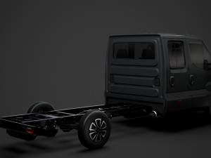 iveco daily crew cab l4 chassis 2020 Modello 3D