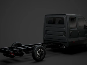 iveco daily crew cab l4 chassis 2020 3D Model