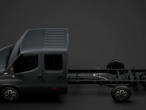 iveco daily crew cab l4 chassis 2020 3D Model