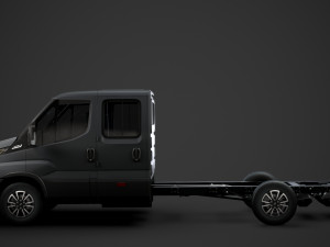 iveco daily crew cab l4 chassis 2020 Modello 3D