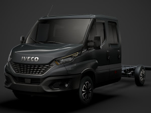 iveco daily crew cab l4 chassis 2020 Modello 3D