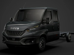 iveco daily crew cab l4 chassis 2020 3D Model