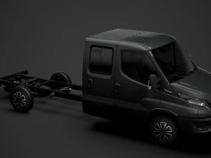 iveco daily crew cab l4 chassis 2020 3D Model