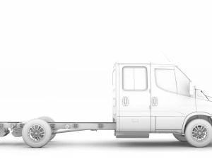 iveco daily crew cab l4 chassis 2020 3D Model