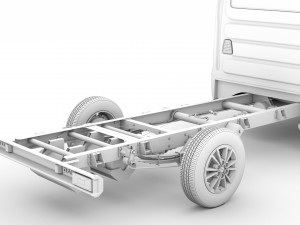 iveco daily crew cab l4 chassis 2020 Modello 3D