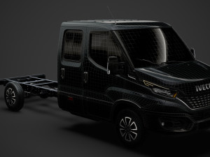 iveco daily crew cab l4 chassis 2020 Modello 3D