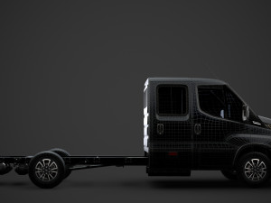 iveco daily crew cab l4 chassis 2020 Modello 3D