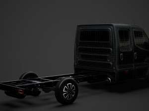iveco daily crew cab l4 chassis 2020 Modello 3D