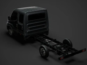 iveco daily crew cab l4 chassis 2020 3D Model